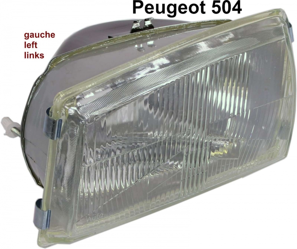 Peugeot - P 504, koplamp linksvoor, Bilux.