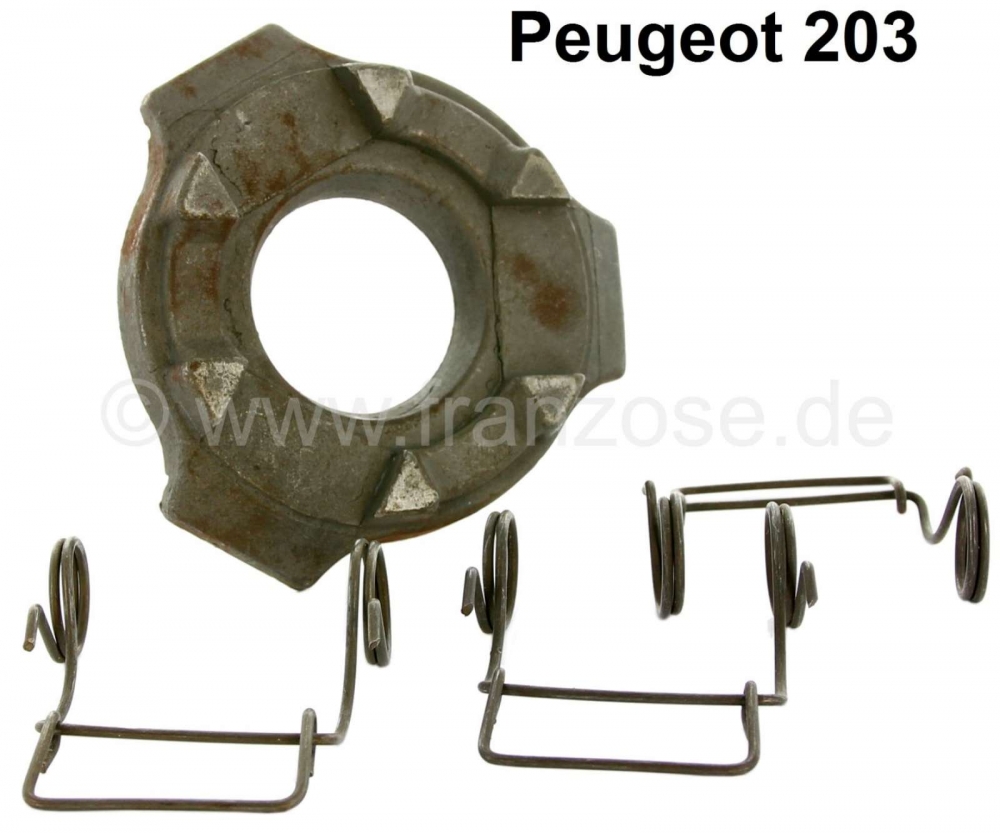 Peugeot - P 203, drukring voor de koppelingsdrukplaat (reparatieset drukplaat). Geschikt voor Peugeo