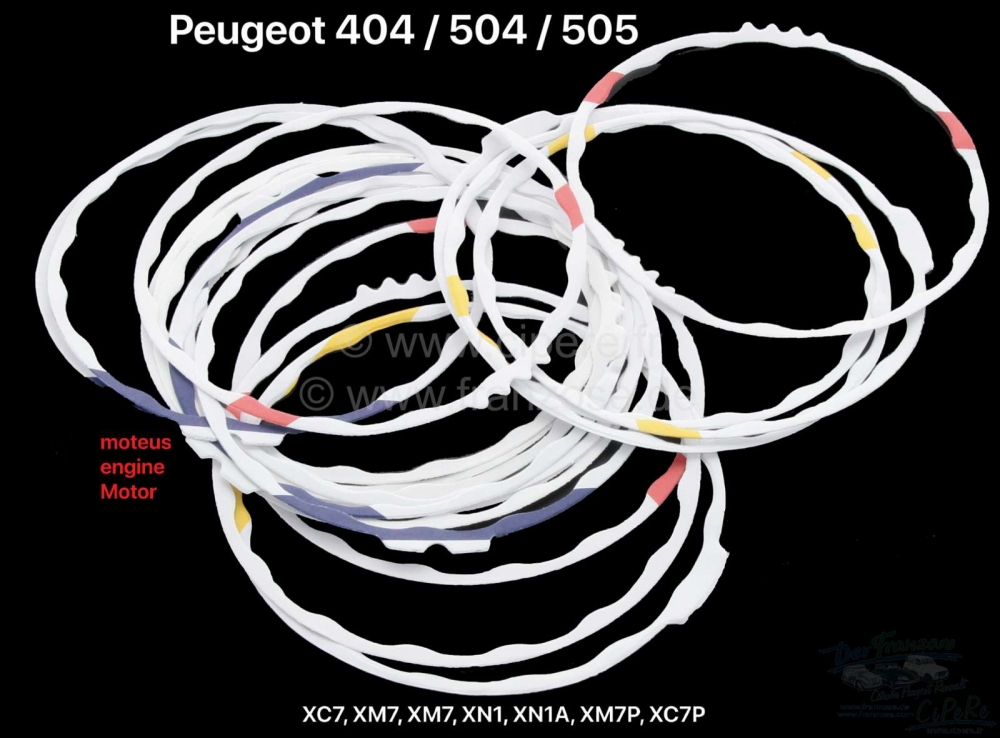 Peugeot - P 404/504/505, onderste voeringafdichting. Geschikt voor Peugeot 404 vanaf 01/1970 (motor 