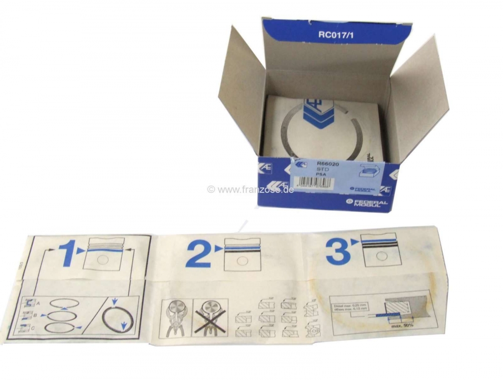 Peugeot - P 404/504, zuigerveren, voor 1 zuiger. Geschikt voor Peugeot 404, 504, J7. Motor: XC5, XC6