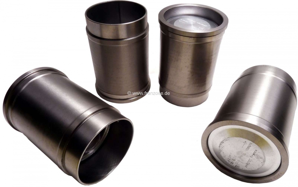 Peugeot - P 404, zuiger + cilinder (4 stuks), past op Peugeot 404, voor motor: XC6. Cilinderinhoud: 