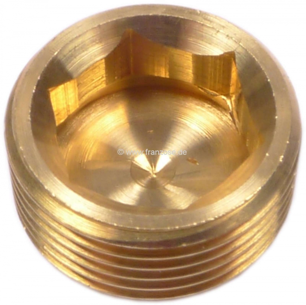 Peugeot - Schroefplug krukas. Geschikt voor Peugeot 404, 504, 505. Schroefdraad: M22 x 1,5. org. 050