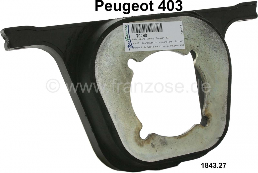 Peugeot - P 403, versnellingsbaksteun. Geschikt voor Peugeot 403, Bestelnr. 1843.27