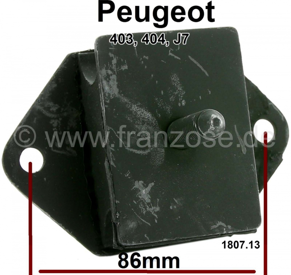 Peugeot - P 404/403/J7, voorste motorsteun. Geschikt voor Peugeot 404, Peugeot 403, Peugeot J7. Benz