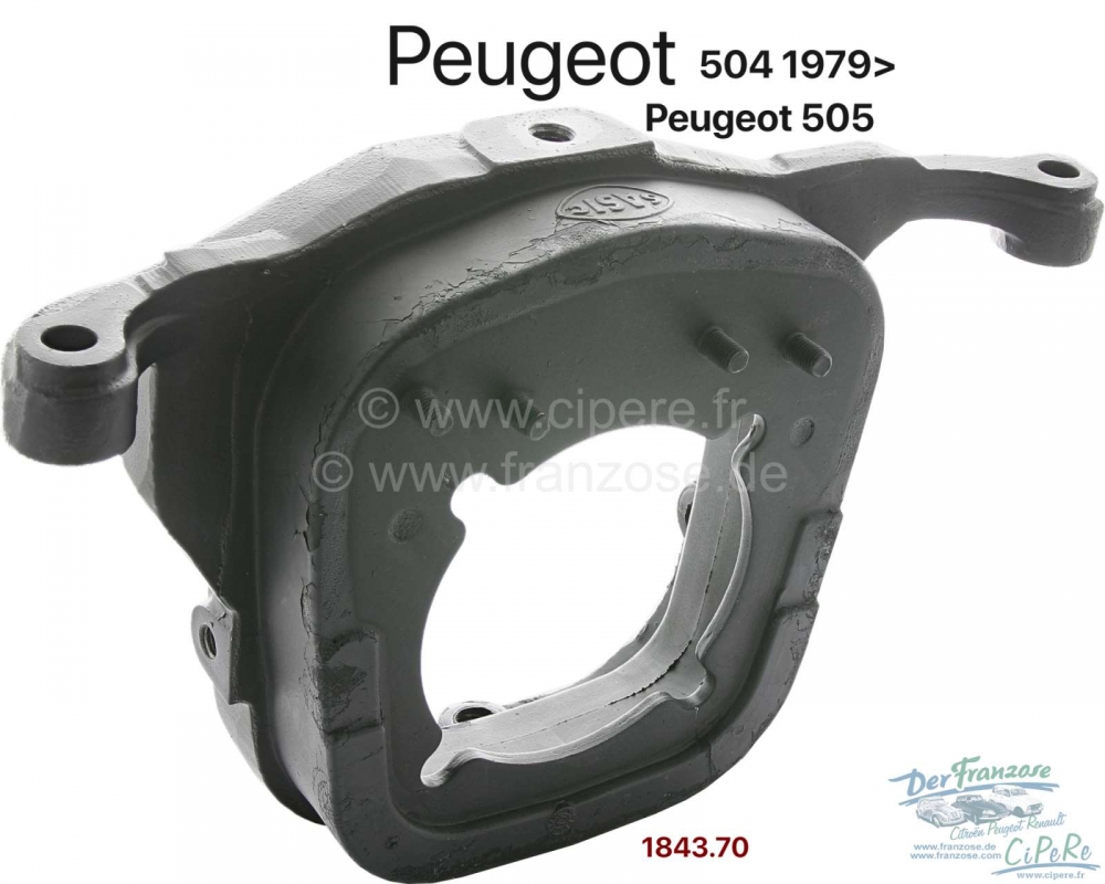 Renault - P 504/505, achterste versnellingsbaksteun. Geschikt voor Peugeot 504, vanaf modeljaar 1979