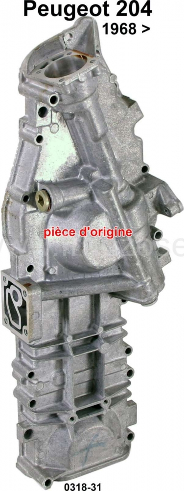 Citroen-2CV - P 204, motorbedieningshuis rechts. Geschikt voor Peugeot 204, tot Salon 1968. origineel Pe