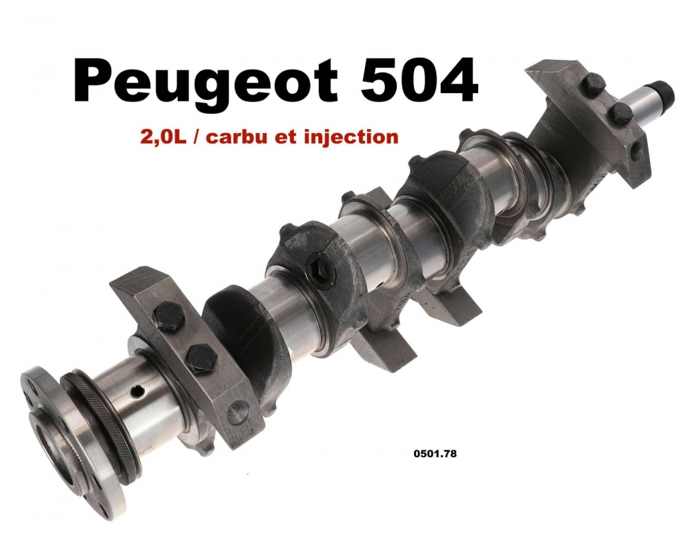 Peugeot - P 504, krukas (nieuw onderdeel). Geschikt voor Peugeot 504 met 2.0L motor (carburateur + i
