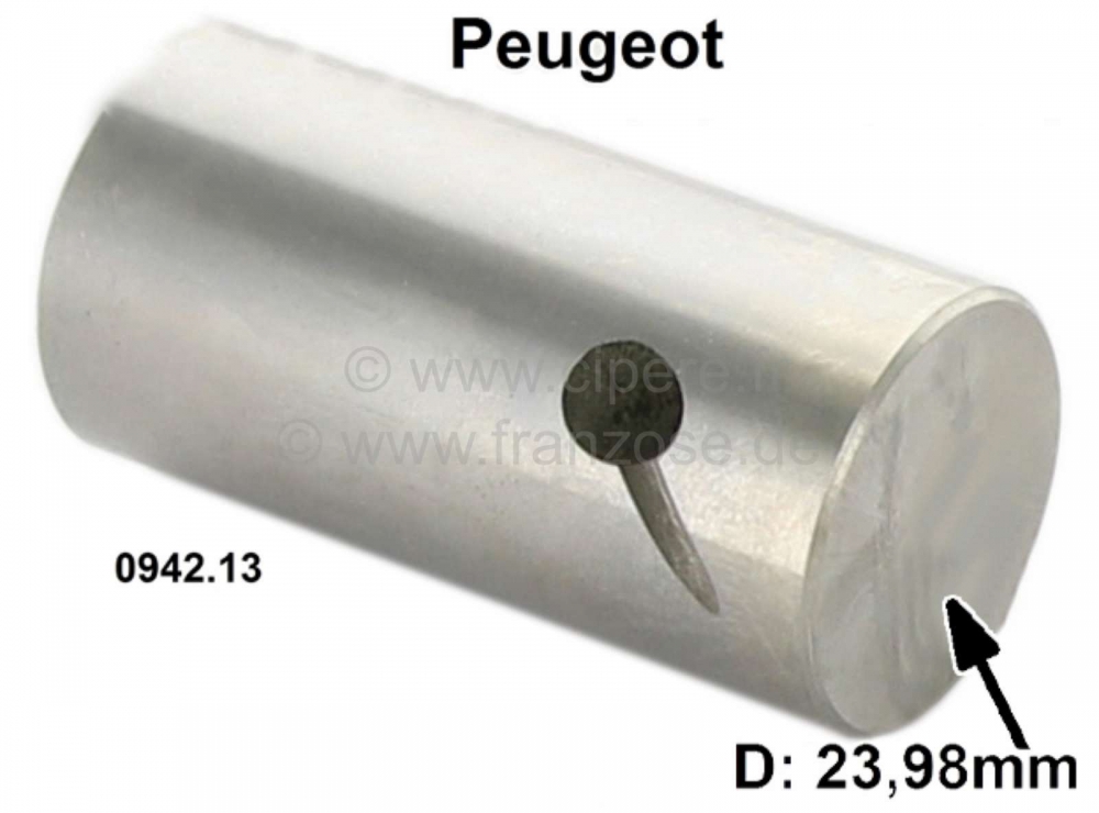 Renault - Stoterbeker (diameter: 23,98 mm). Geschikt voor benzinemotoren: Peugeot 403, Peugeot 404, 