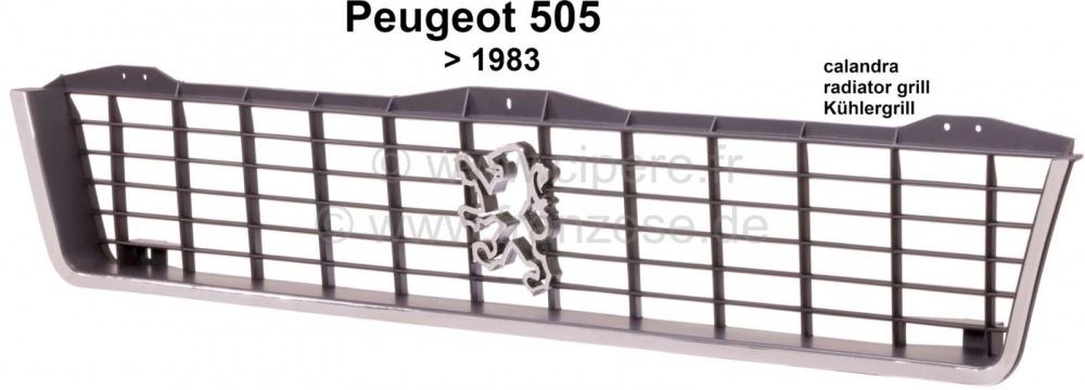 Peugeot - P 505, radiateurrooster Peugeot 505 tot model 1983, Or.Nr.780454