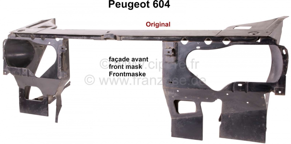 Renault - P 604, voormasker, slotdrager, origineel!