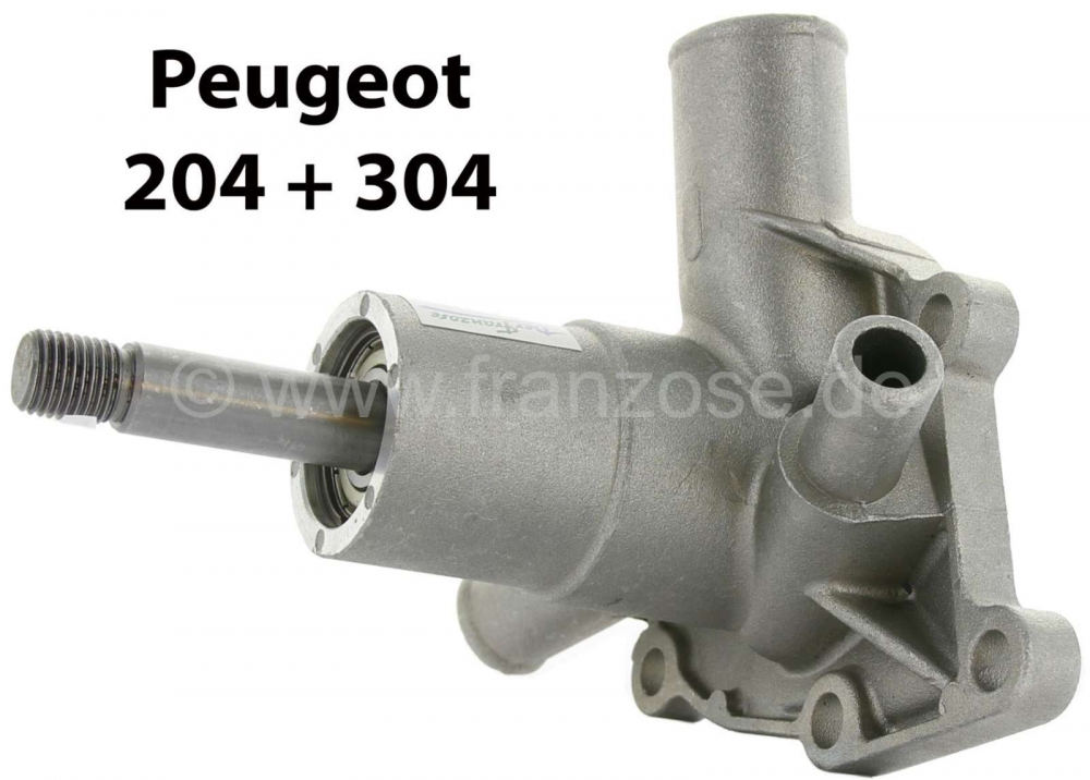 Peugeot - P 204/304, waterpomp, met uitschakelbaar ventilatorblad. Lengte as: 54,5 mm tot waterpomph