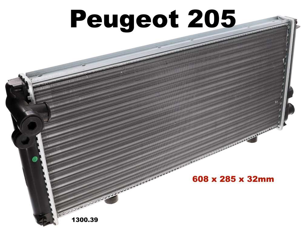 Peugeot - P 305II, radiateur (origineel Chausson, gemaakt van koper). Geschikt voor Peugeot 305II (1