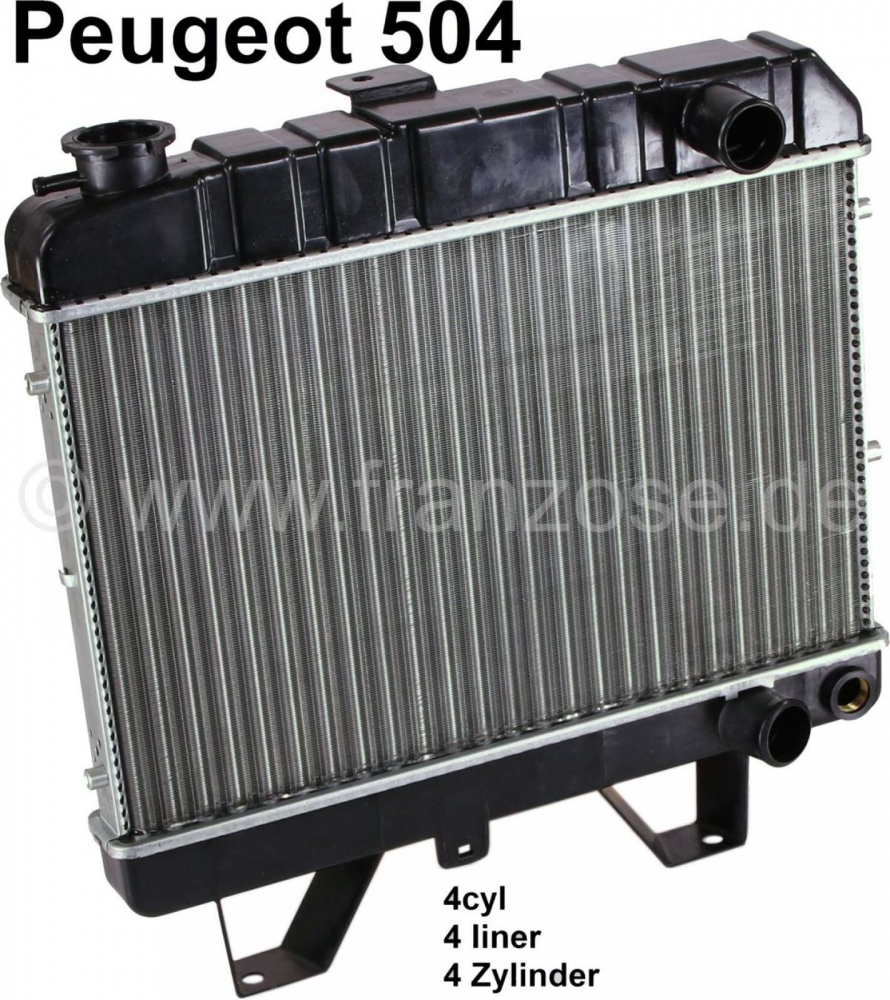 Renault - P 504, radiateur (nieuw onderdeel). Geschikt voor Peugeot 504 (4 cilinder benzinemotor, 1.