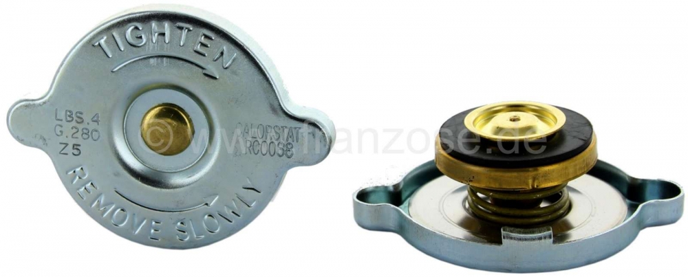 Peugeot - Radiateurdop Peugeot benzinemotor (0,28 bar). Geschikt voor Peugeot 204, 304, 404, 504, 60