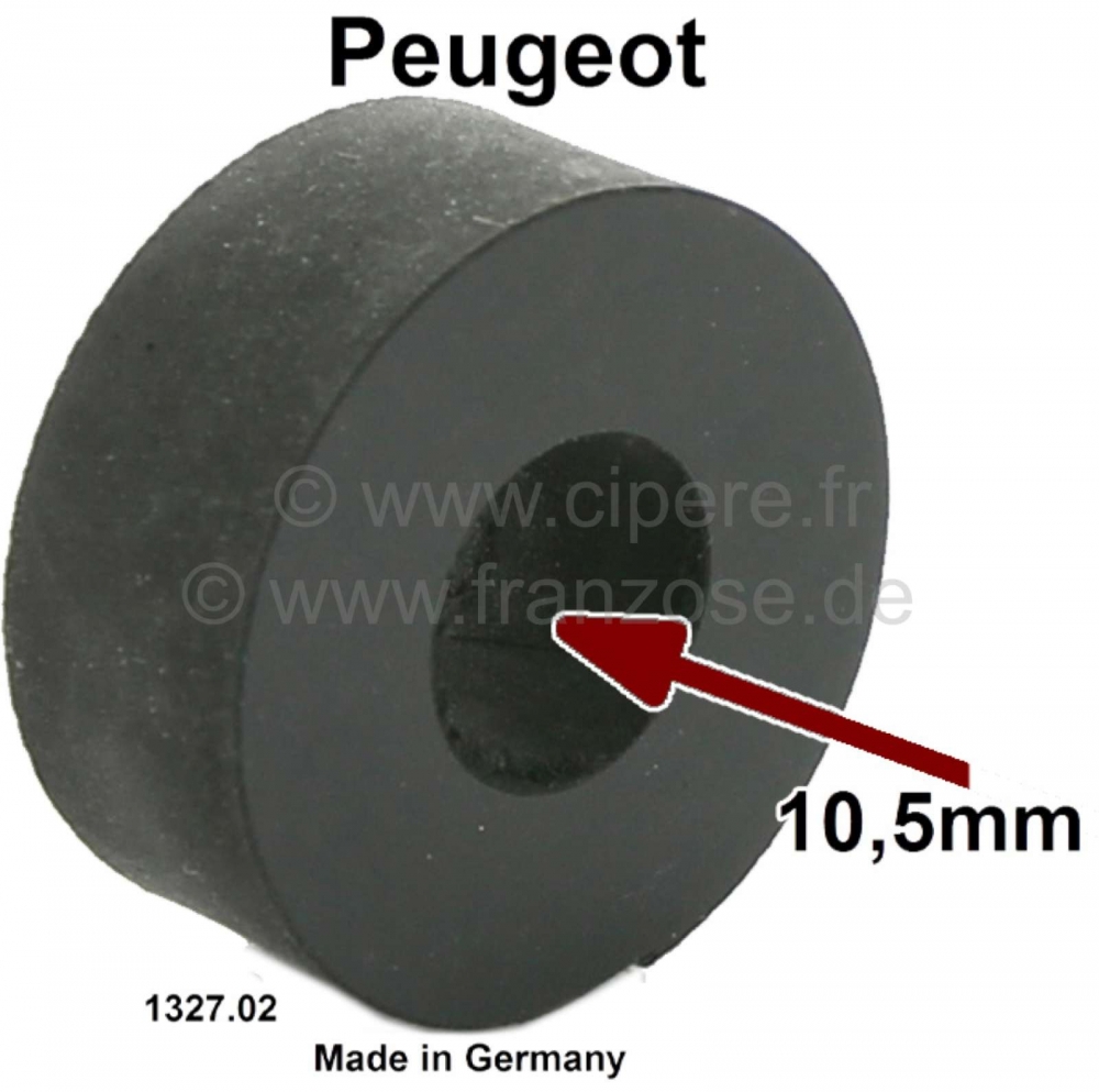 Peugeot - Radiator stil rubber (rubber blok onder de radiatorbevestiging). Geschikt voor Peugeot 204