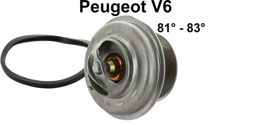 Renault - Thermostaat 81°-83°. Geschikt voor Peugeot 504 V6 (2664cc), Coupé + Cabriolet. Renault 