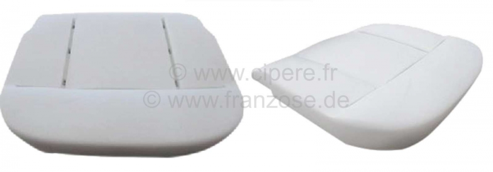 Alle - P 404C, schuim (zitvlak) voor 1 voorstoel. Geschikt voor Peugeot 404 Cabrio + 404 Coupé.