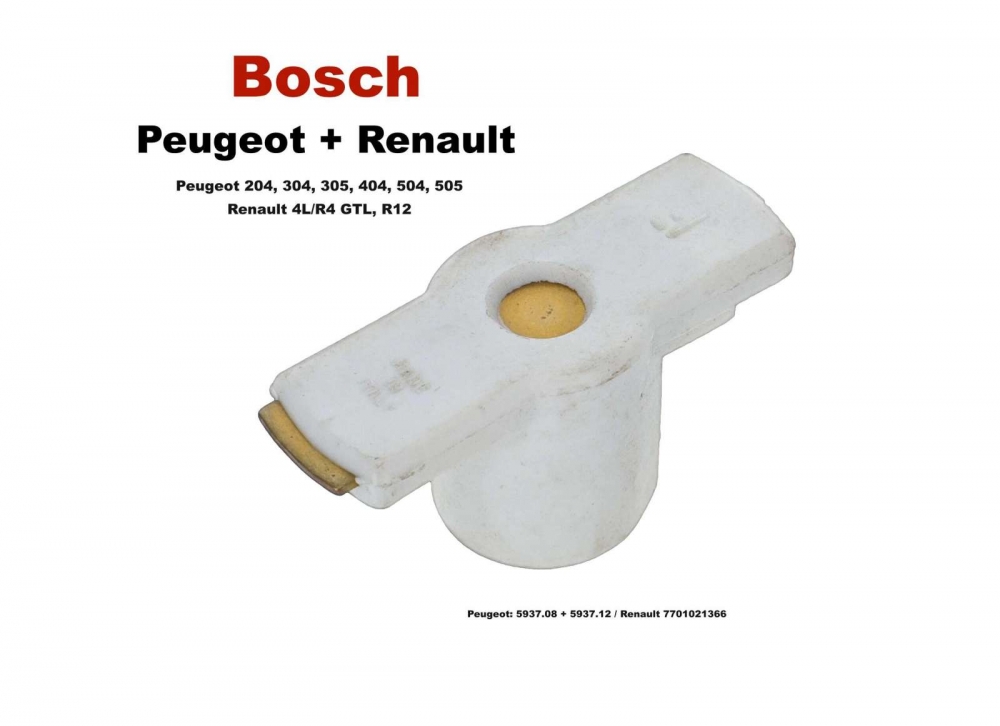 Sonstige-Citroen - Bosch, verdeler vinger. Geschikt voor Peugeot 204, 304, 504, 505, 305, Renault R12. Totale