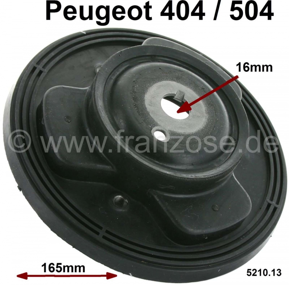Peugeot - P 404/504, veerschijf voor. Diameter 165mm. Geschikt voor Peugeot 404 + 504. per stuk