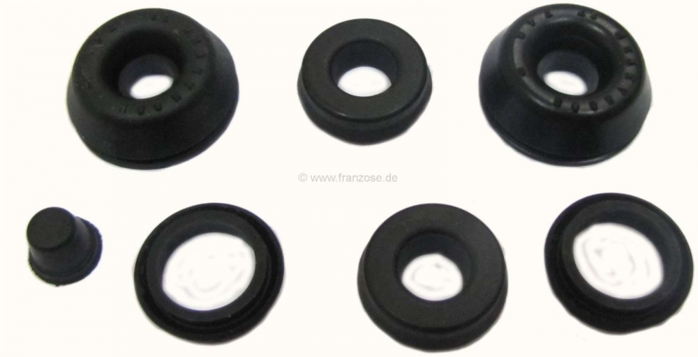 Citroen-2CV - P 204/304/504/ Reparatieset achterwielremcilinder, Girling systeem, 7/8 zuiger 22.225mm.