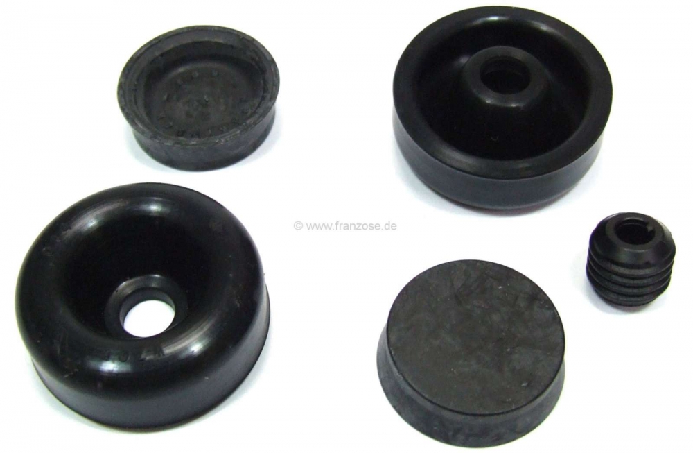 Citroen-2CV - P 204/404, achterwielremcilinder rep set, 15/16 inch = 23,813 mm zuiger, Bendix systeem