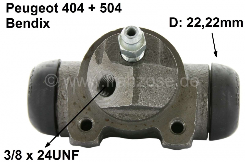 Peugeot - P 404/504, wielremcilinder rechts achter, geschikt voor Peugeot 404, vanaf bouwjaar 5/1968