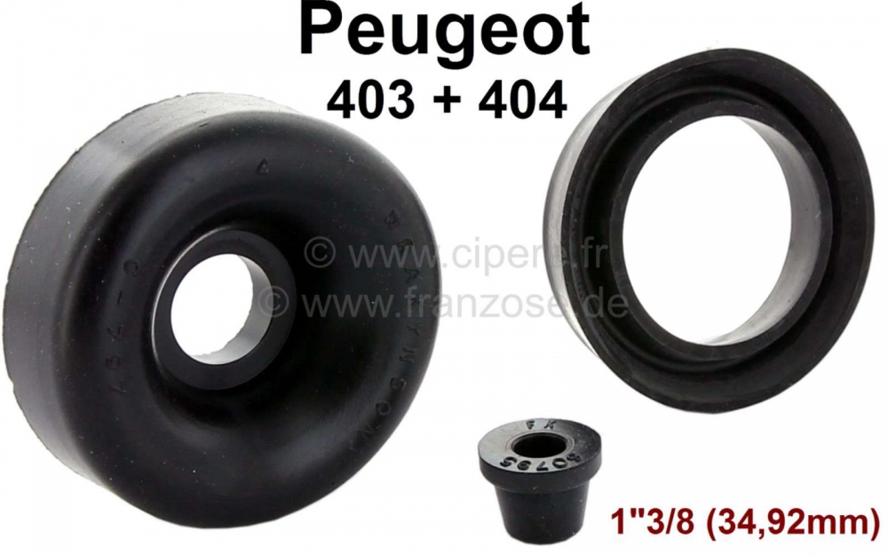 Peugeot - P 403/404, voorwielremcilinder rep. set. 1 3/8 inch=34,925 mm zuiger, vanaf modelwissel Th