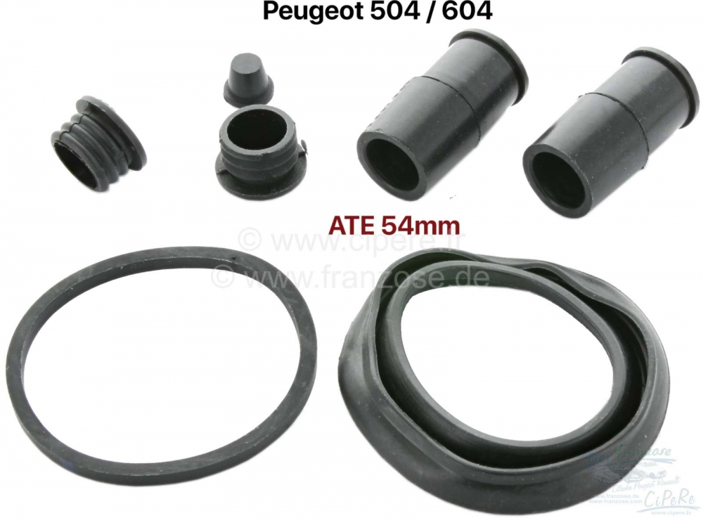 Renault - P 504/604, remklauwreparatieset, ATE-systeem, remzuiger 54mmm