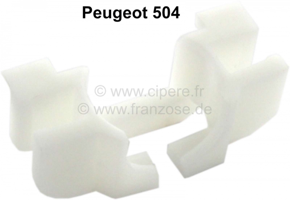 Renault - P 504, kunststof geleider (afstelling) voor remklauw (achter). Geschikt voor Peugeot 504.
