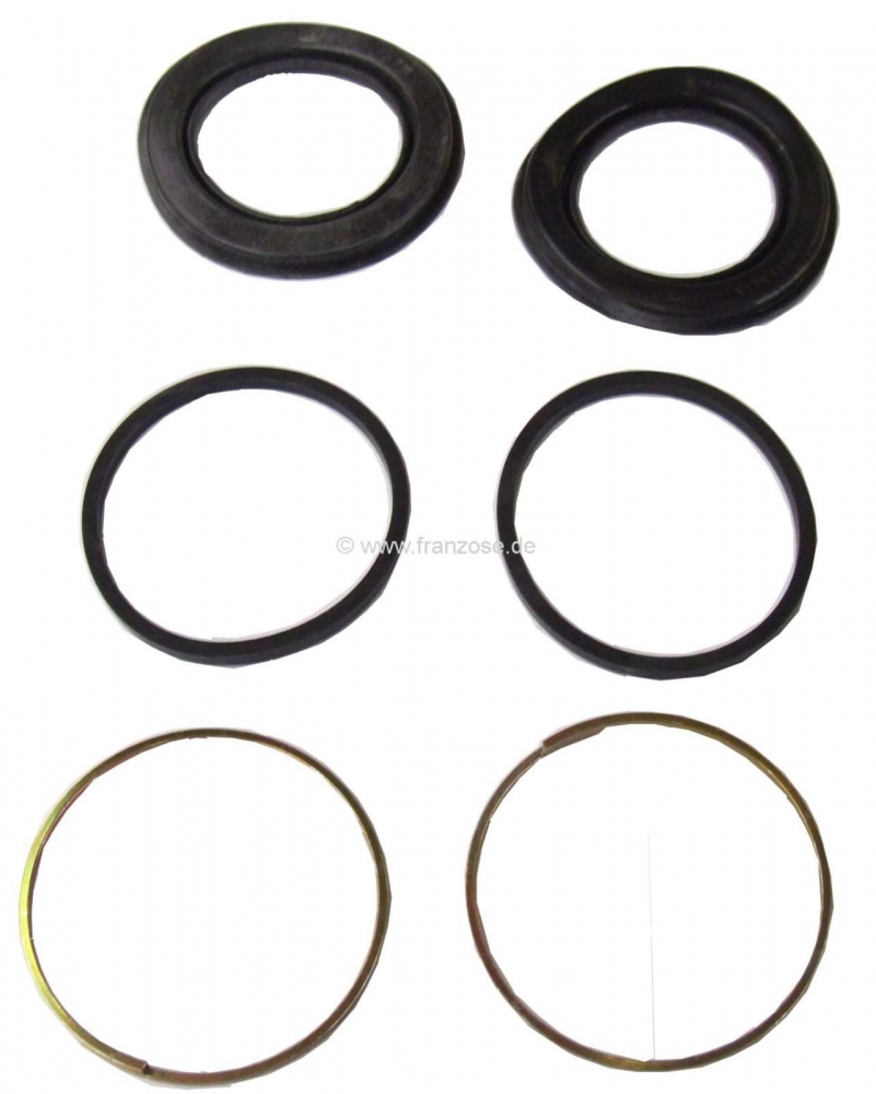 Renault - P 504, reparatieset (rubbers) voor de remklauw van de voorrem. Lucas remsysteem. Voor zuig