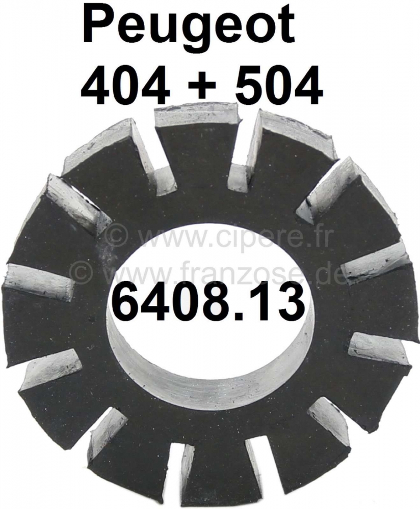 Peugeot - Rubberen koppeling ruitenwissermotor (ronde motor). Geschikt voor Peugeot 404 + Peugeot 50