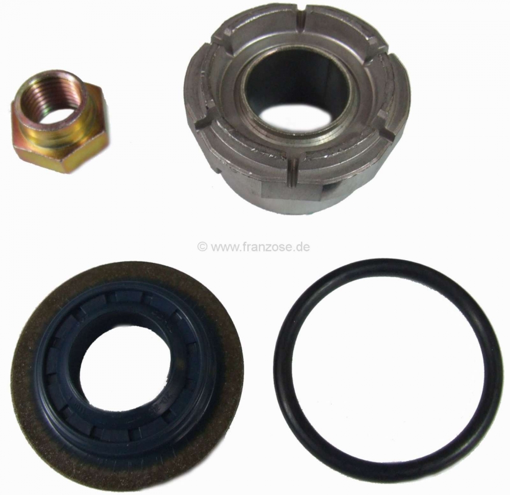 Peugeot - P 404, reparatieset voorschokdemper (veerpoot). Geschikt voor Peugeot 404. Schroefdraad: M