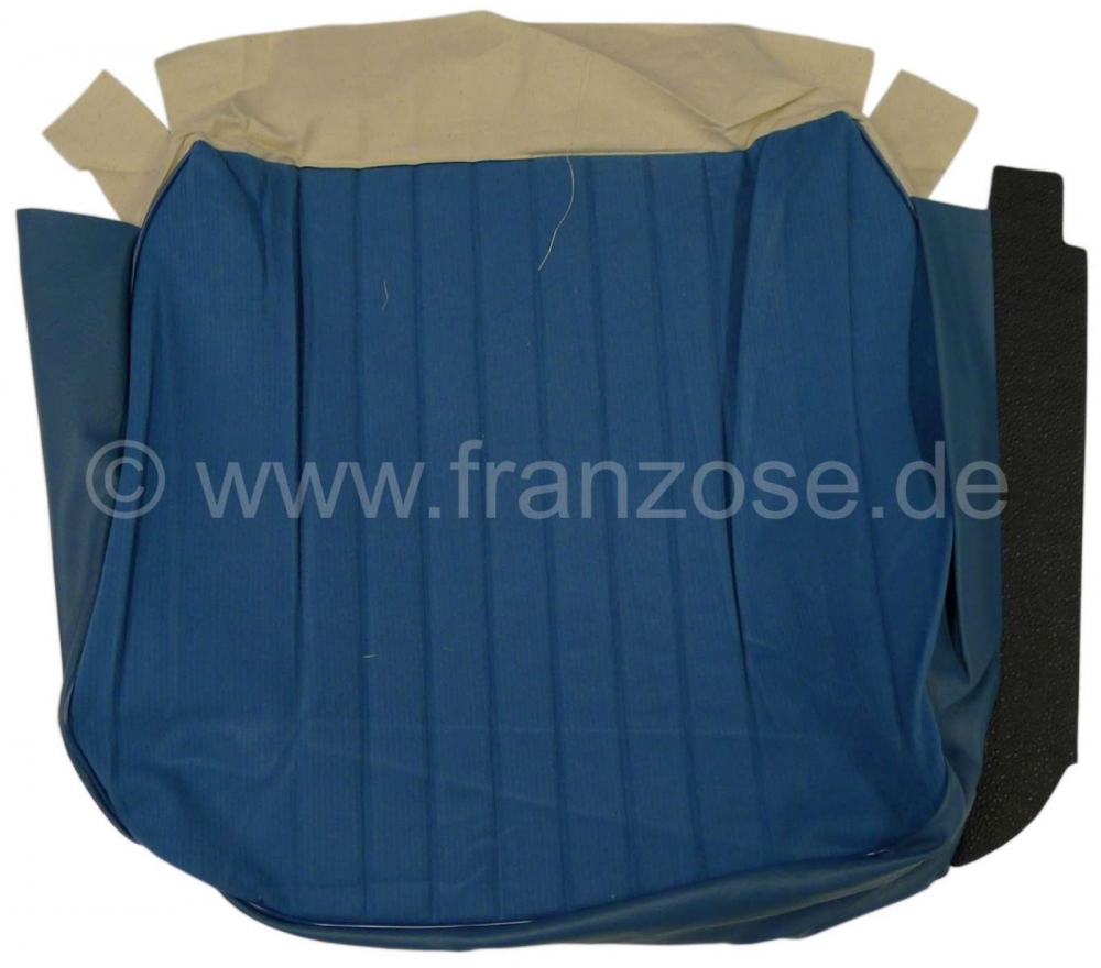 Peugeot - P 404, stof Turquoise 2172 + kunstleer Turquoise 3172, linker voorstoel, bekleding zitkuss