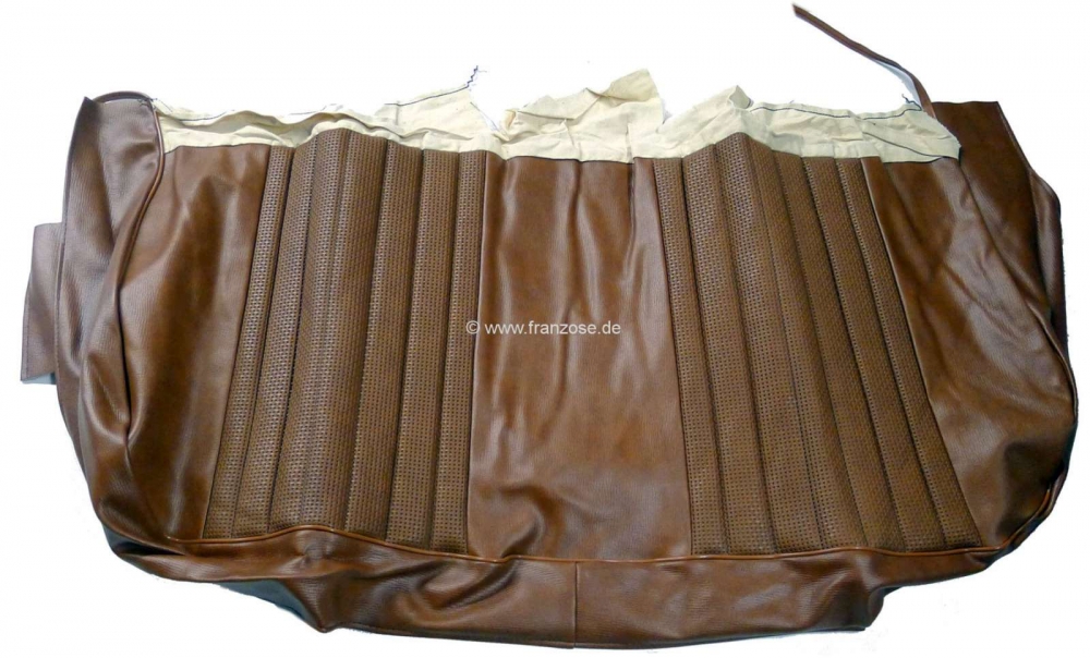 Renault - P 504, kunstleer bruin, zitkussenhoes voor voorbank! Peugeot 504 berline + Break. Originee