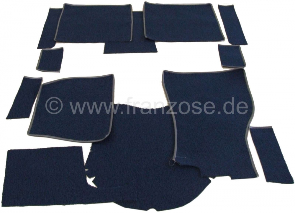 Sonstige-Citroen - P 403, tapijt set. Geschikt voor Peugeot 403 berline. Kleur: donkerblauw.