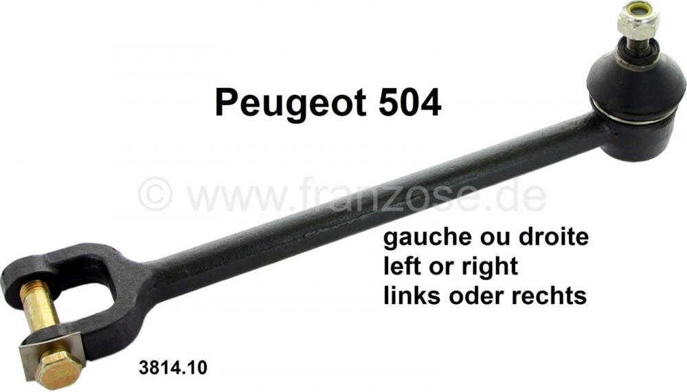 Peugeot - P 504, trekstang, oude versie. Links + rechts = identiek. Per stuk. Geschikt voor Peugeot 