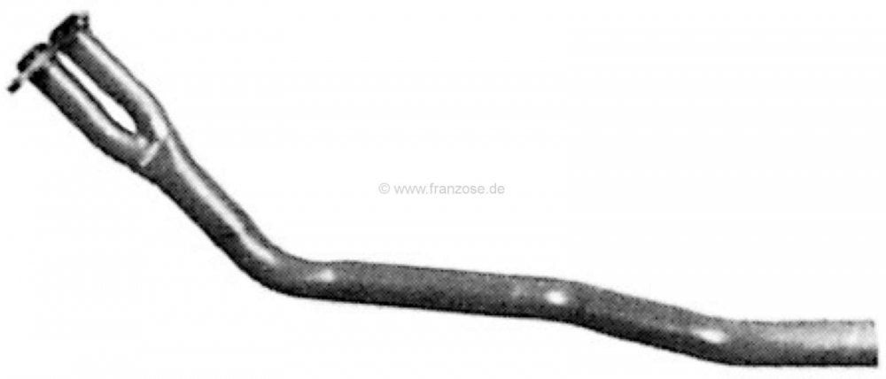 Peugeot - P 504/505, voorste spruitstukpijp (2 in 1). Geschikt voor Peugeot 504 berline, vanaf bouwj
