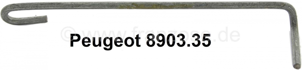 Renault - P 204/304, spanhaak voor het veercentrum van de voorstoelen. Geschikt voor Peugeot 204 + 3