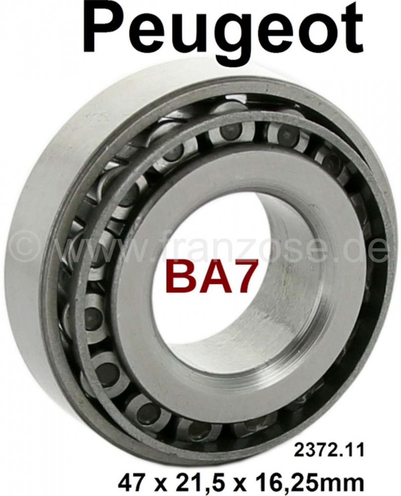 Peugeot - P 403/404/504/505, lager voor tegenas, achter (versnellingsbak BA7). Geschikt voor Peugeot