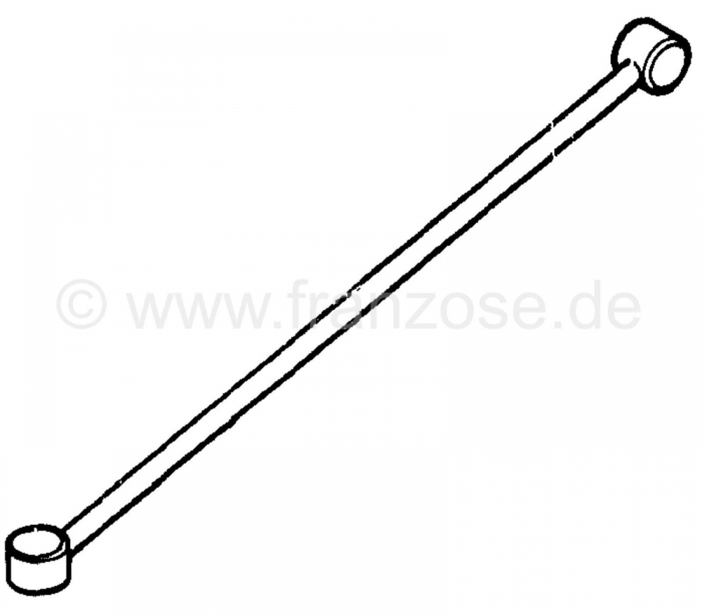 Peugeot - Schakelstang (verbindingsstang) voor het schakelen. Voor kogelkop: 13,0 mm. Totale lengte: