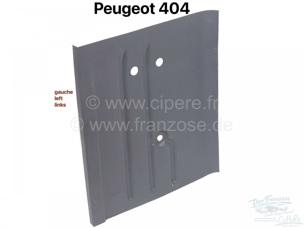 Peugeot - P 404, vloerpaneel linksvoor, Peugeot 404, gedetailleerde reproductie met de hand.