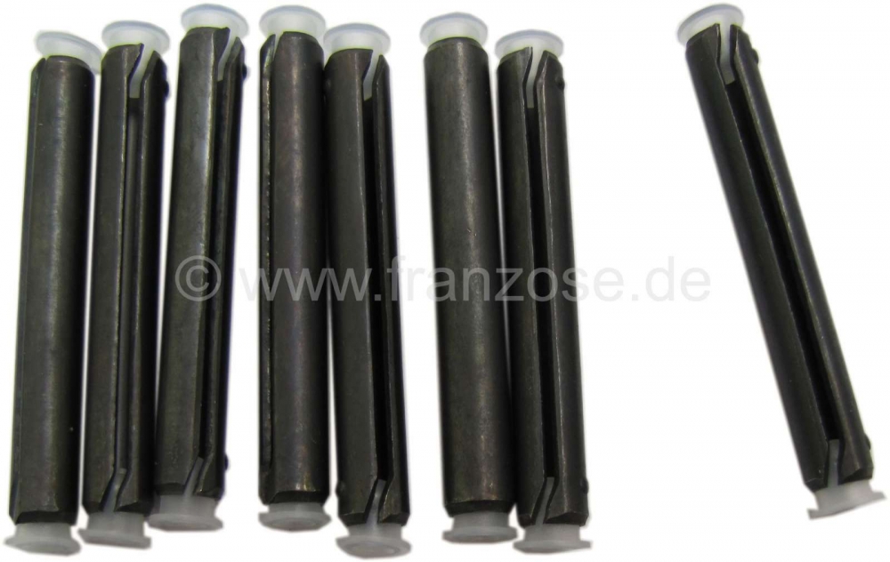 Citroen-2CV - Deurscharnierpen-set (holle paspen). Geschikt voor Peugeot 204, 304, 404, 504. Diameter: 8