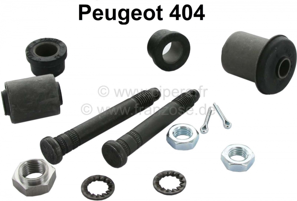 Peugeot - P 404, reparatie set voorwielophanging, per zijde. Geschikt voor Peugeot 404, bestaande ui