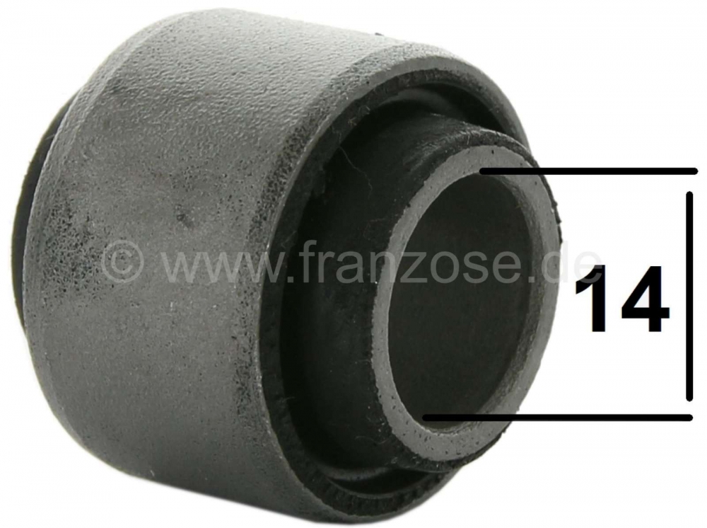 Peugeot - P 404, stille bus stabilisator voor. Binnendiameter 14 mm. Buitendiameter 27mm. Of. Nr.508
