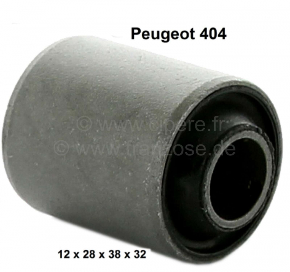 Peugeot - P 404, stille bus voor de draagarm. Geschikt voor Peugeot 404. Binnendiameter: 12mm. Buite