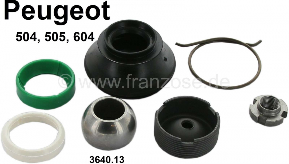 Renault - P 504/505/604, Reparatieset draagarmgewricht (draagarmgewricht - controlearm). Past links 