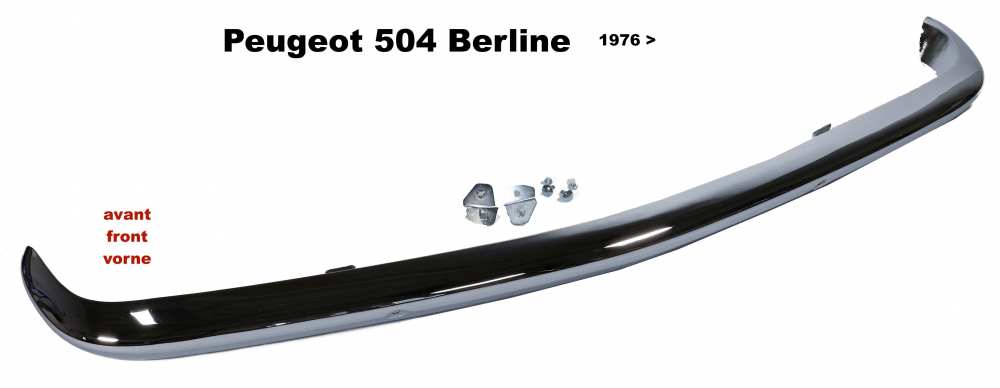 Peugeot - P 403, bumperblad middenvoor, alle modellen behalve Pick UP, 403 U8 Origineel onderdeel! G