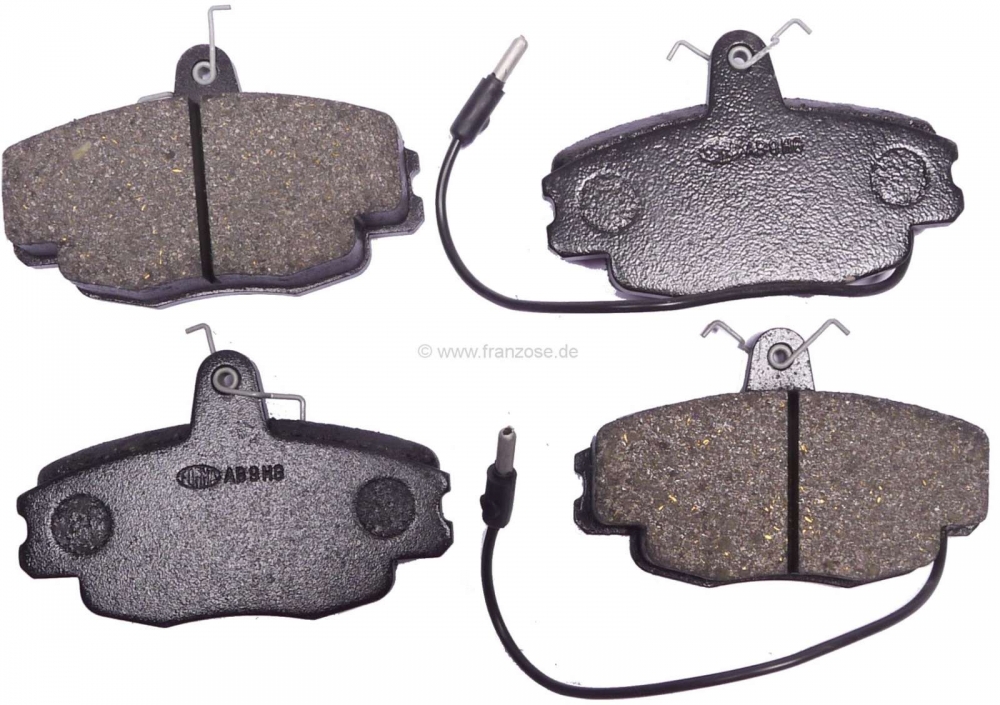 Peugeot - P 205GTI/309GTI,, Remblokken vooras, Peugeot 205GTI + 309GTI, (130 pk)- Remsysteem Girling