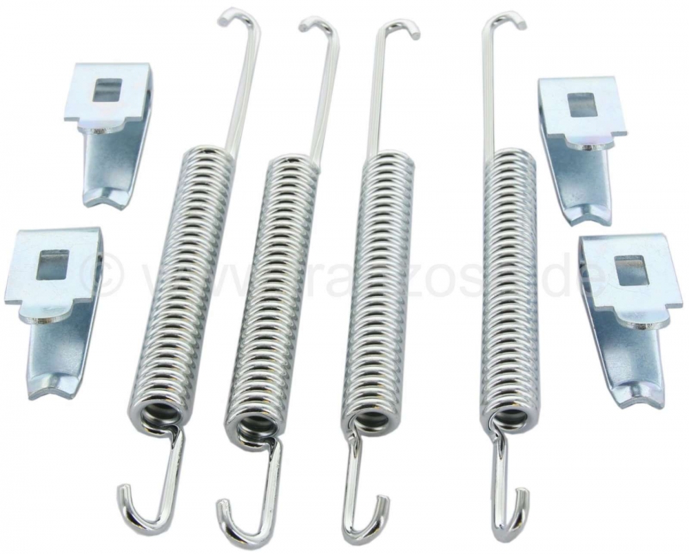 Peugeot - P 403/404, montageset remschoenen. Geschikt voor Peugeot 403 + Peugeot 404 (voertuigen zon