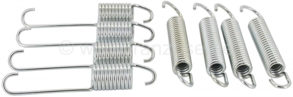 Peugeot - P 404, montage set remschoenen. Geschikt voor Peugeot 404 met Hydrovac rem (thermostaatbaa